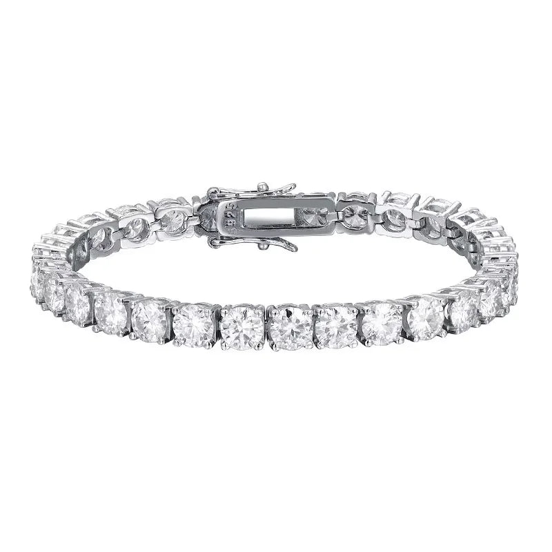 Moissanite Tennis Bracelet — 925 Silver