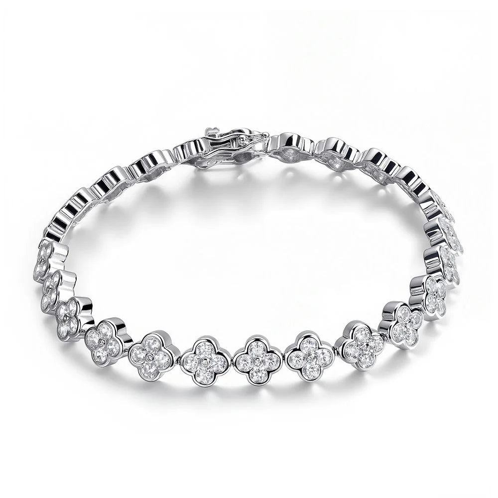 Star Motif Bracelet - 9.25 Silver