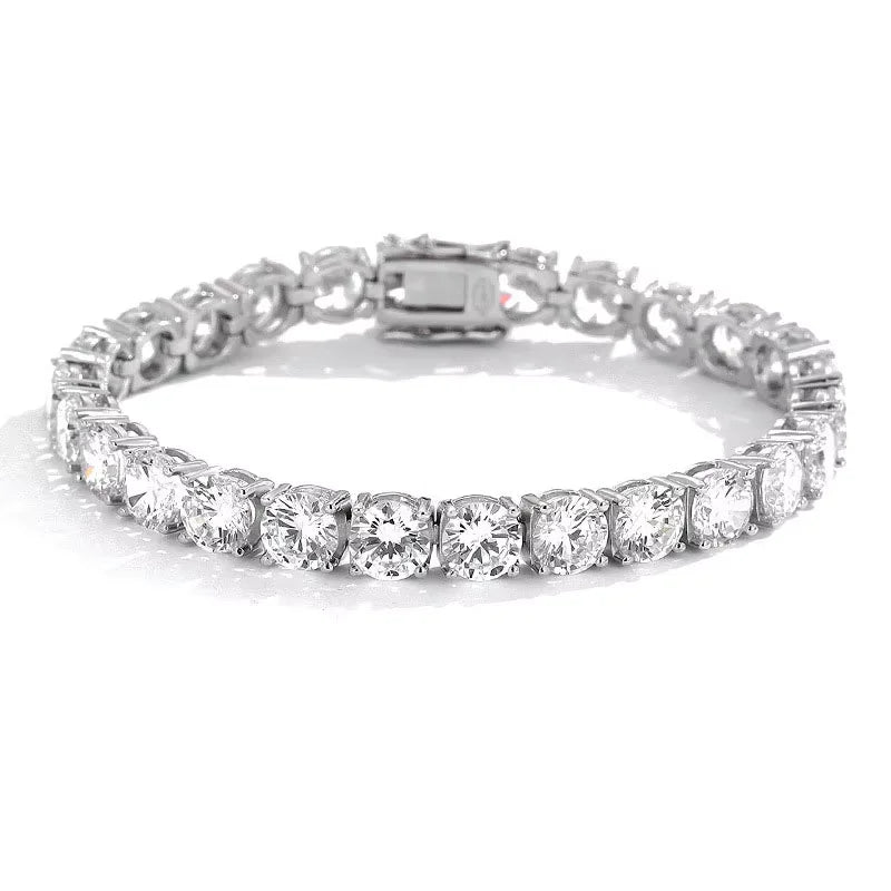 Moissanite Tennis Bracelet — 925 Silver