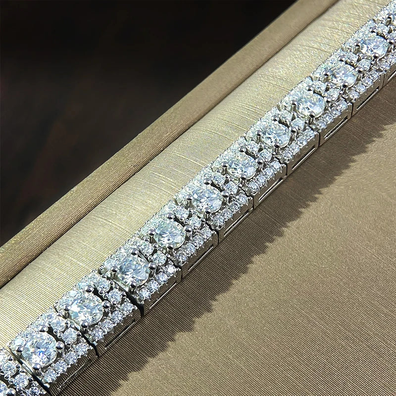 Cuban Moissanite Bracelet - 925 Sterling Silver